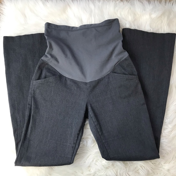Destination Maternity Work Pants Trousers Gray Sm - Picture 2 of 8